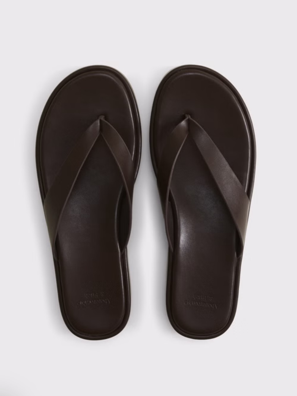 NWOT Abercrombie & Fitch Dark Brown Women’s Platform Wedge Flip Flops